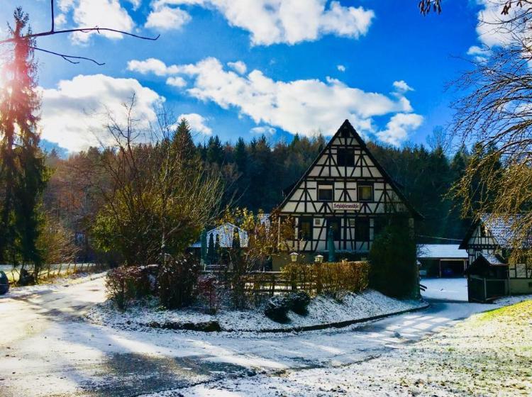 Schloesslesmuehle Hotel Leinfelden-Echterdingen Exterior foto